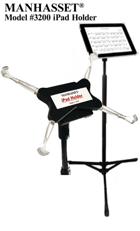 The MANHASSET® iPad Mount - changing the way musicians play by providing convenient music solutions for the Apple iPad.